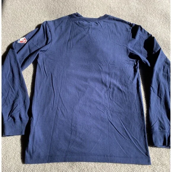 The Nike Tee Dri-Fit Indiana Pacers NBA Shirt Mens XS Navy Crew Neck Long Sleeve - Picture 6 of 10